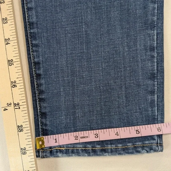 NWT Levi Strauss 721 Jeans Women 24 High Rise Skinny Distress Blue Denim Classic - Picture 8 of 12